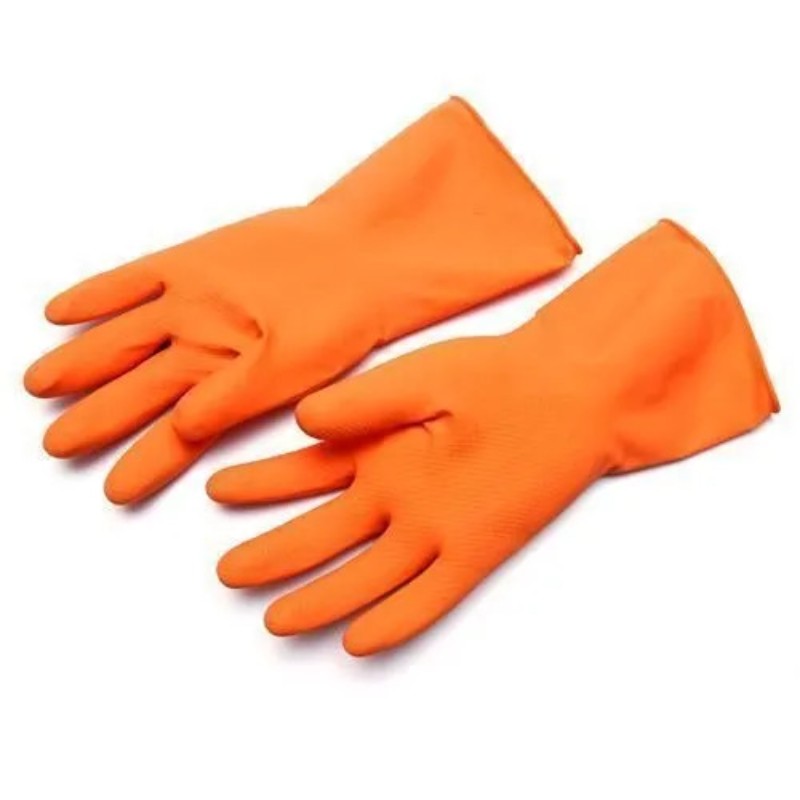 Latex rubber gloves Orange